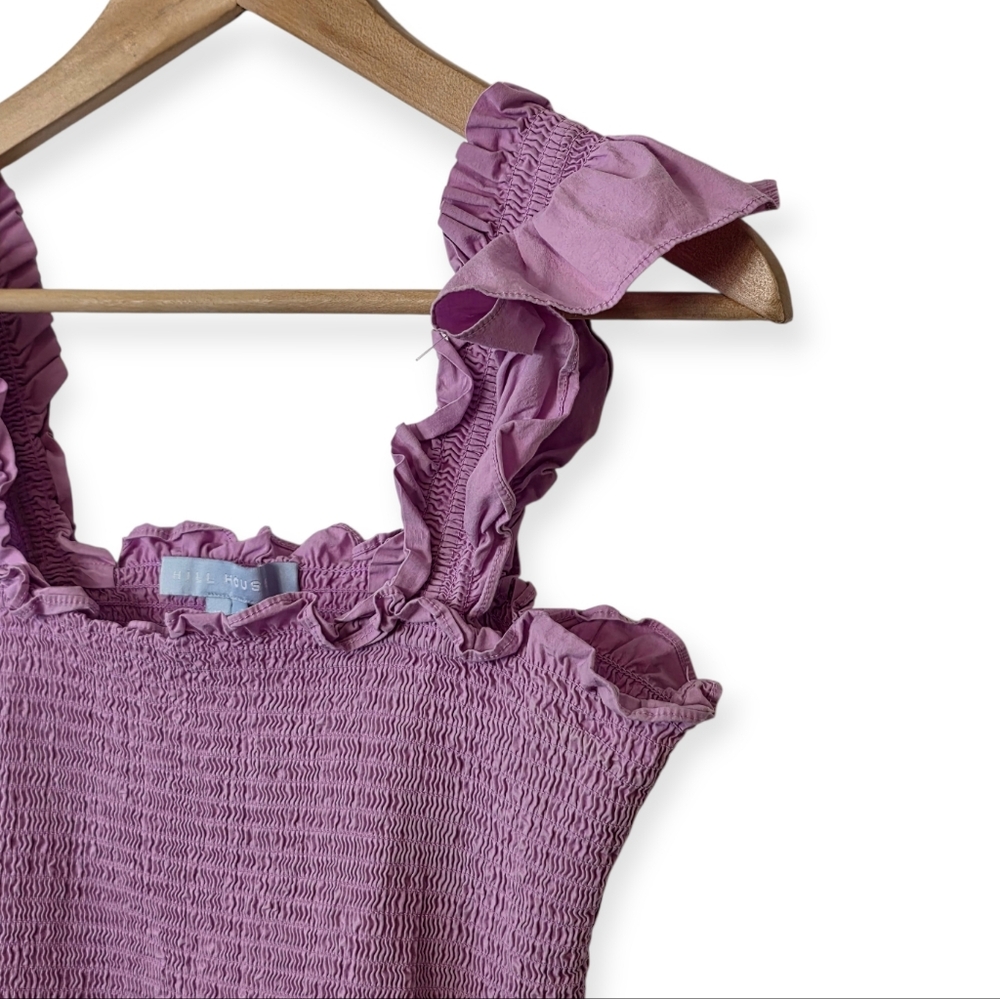 Hill House The Elizabeth Nap Dress in Lilac Sky Poplin Medium - Picture 4 of 12